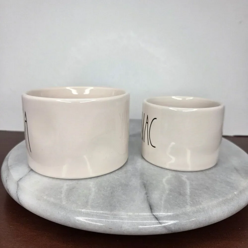 Rae Dunn Salsa Guac Ceramic Dip Bowls Set Of 2 Snack Serving Dishes Kitchen